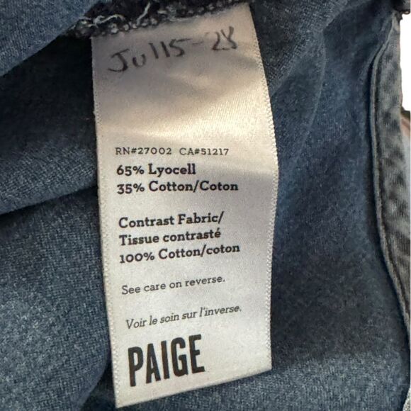 Paige Audrey Colorblock denim look chambray comfy shirt Small Button up EUC - Picture 6 of 7